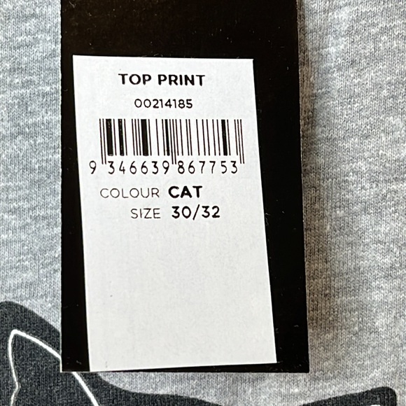 NWT Avenue Womens Cotton Cat Print High Low Top Grey 30/32 PLUS SIZE - Picture 7 of 10